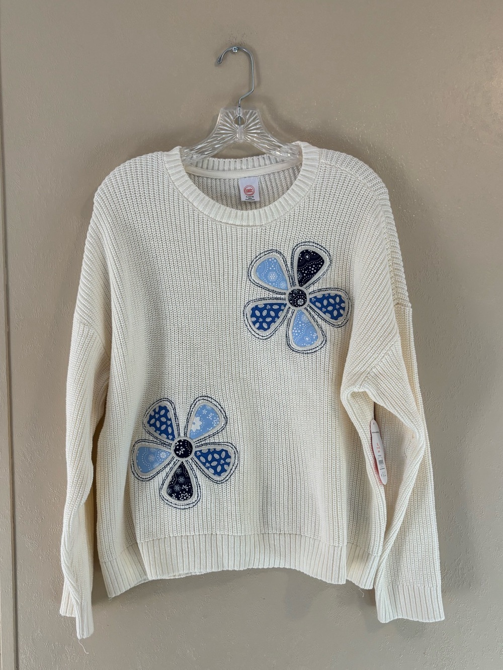 NWT Wonder Nation girls Embellished Knit sweater sz XL (14/16) plus